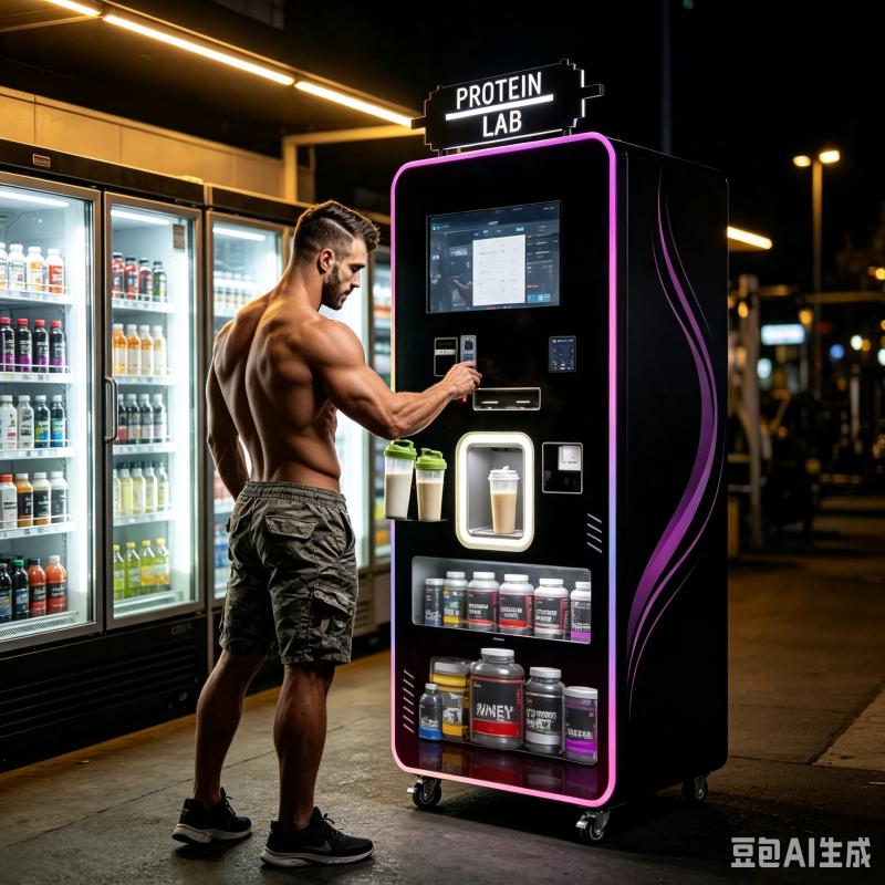 Nutrition Fitness Gym - Mesin Penjual Protein Shake yang Dapat