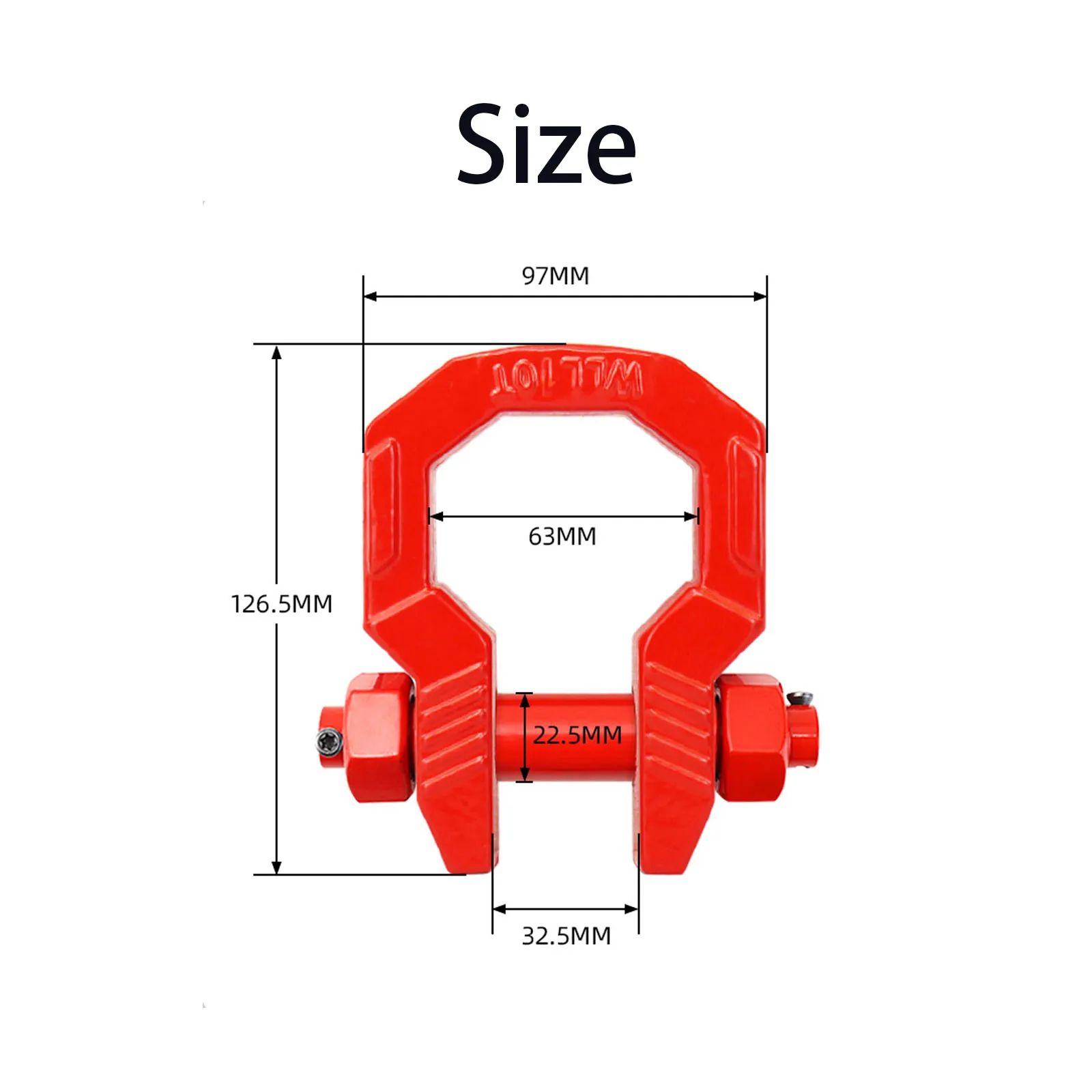 2PCS D Shackle Heavy Duty 3/4” - Head Racket Boom ulasan dan harga
