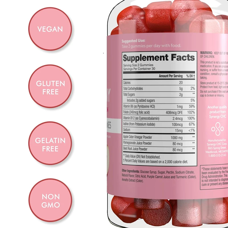 60 Butir Permen Kunyah Cuka Ap - Apple Cider Vinegar Pill ulasan dan harga