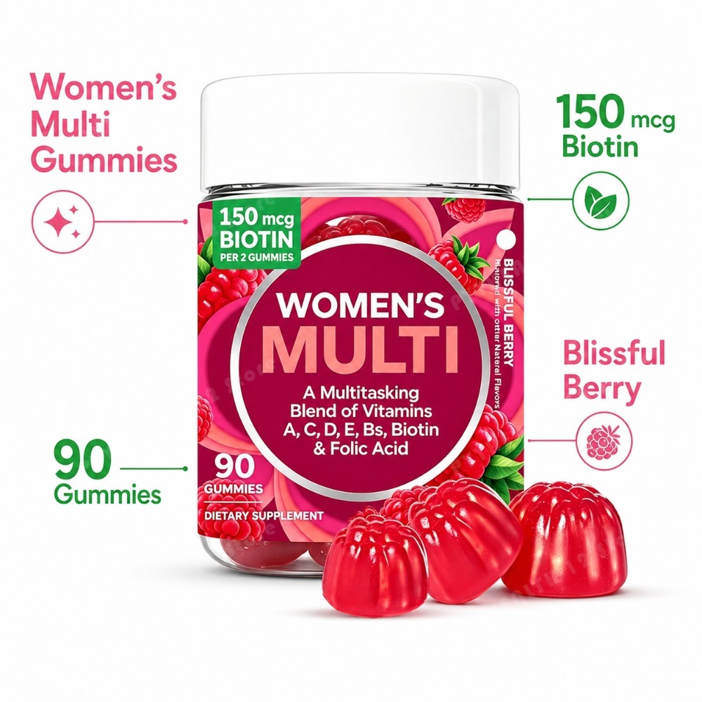 Multivitamin Gummies Wanita 90 - Multivitamin Gummy Adult ulasan dan harga