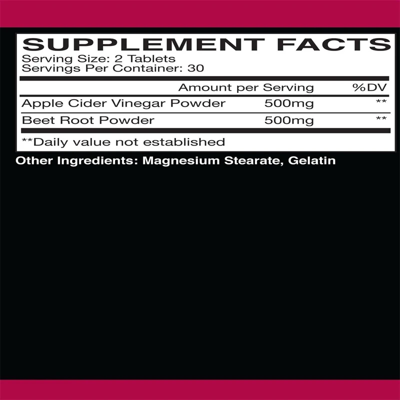 Kapsul Cuka Apel+Bit, Detoksif - Apple Cider Vinegar Pill ulasan dan harga