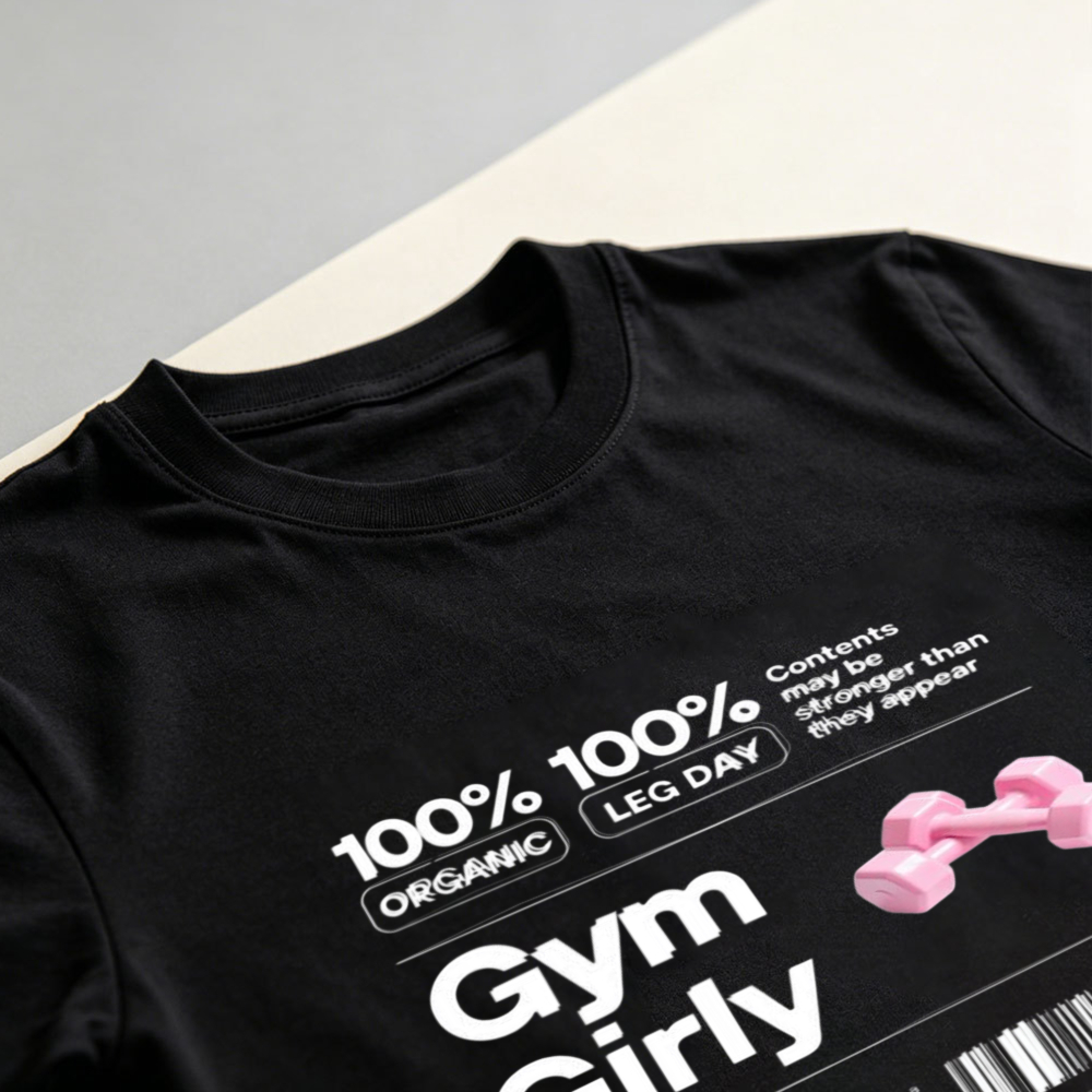 Kaos Katun Grafis Label Nutris - Nutrition Fitness Gym ulasan dan harga