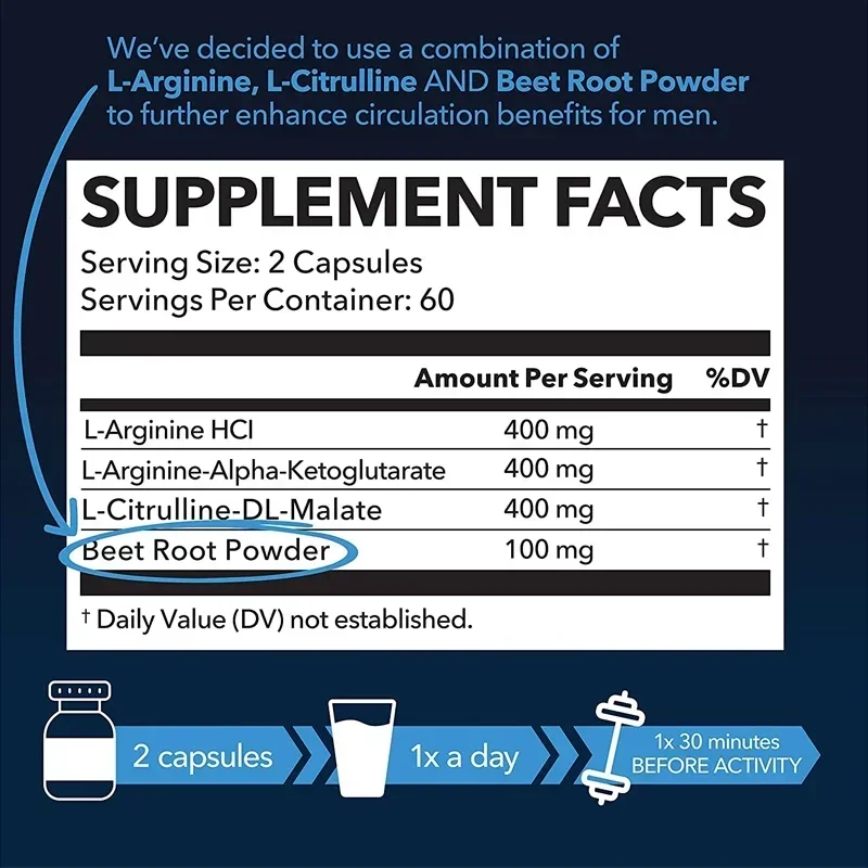 L-Arginine - Suplemen Nitric O - Pre Workout Supplement ulasan dan harga