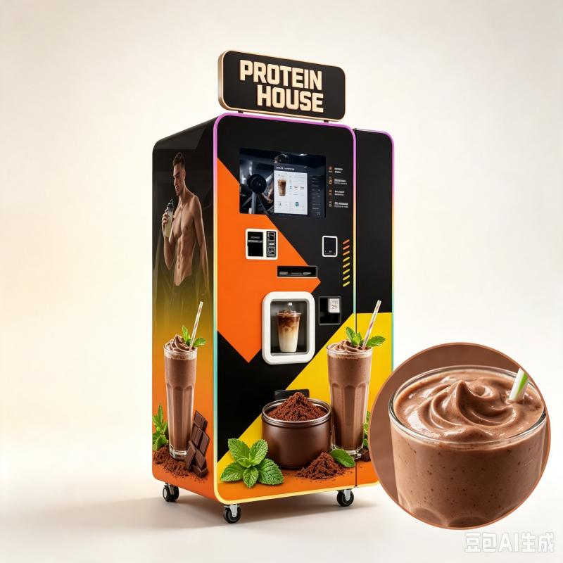 Mesin Penjual Minuman Protein  - Nutrition Fitness Gym ulasan dan harga