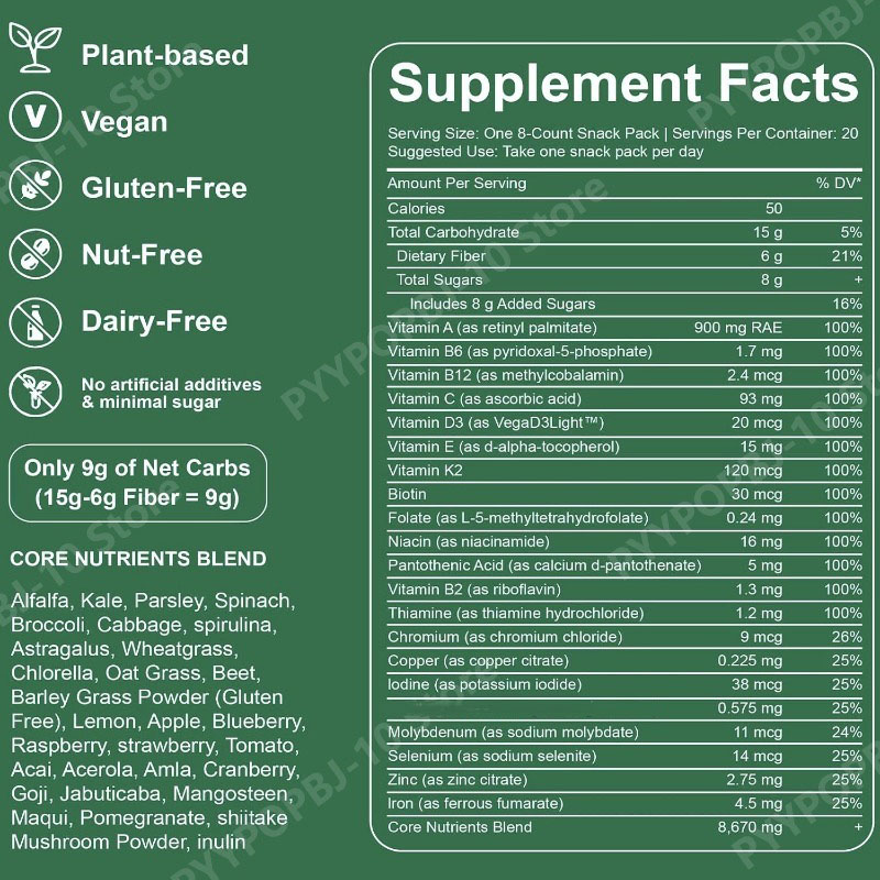 Greens Gummies Organik Chlorel - Multivitamin Gummy Adult ulasan dan harga