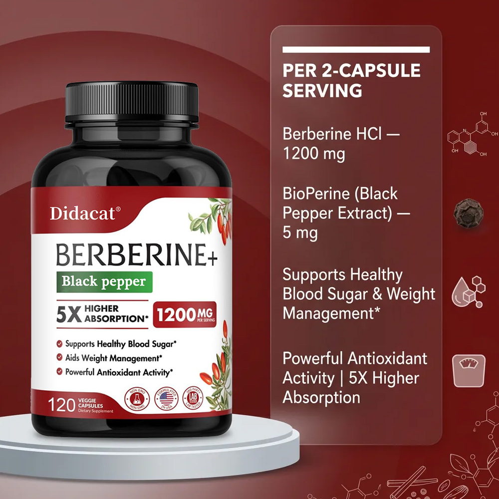 Suplemen Berberine 1200mg - Be - Apple Cider Vinegar Pill ulasan dan harga