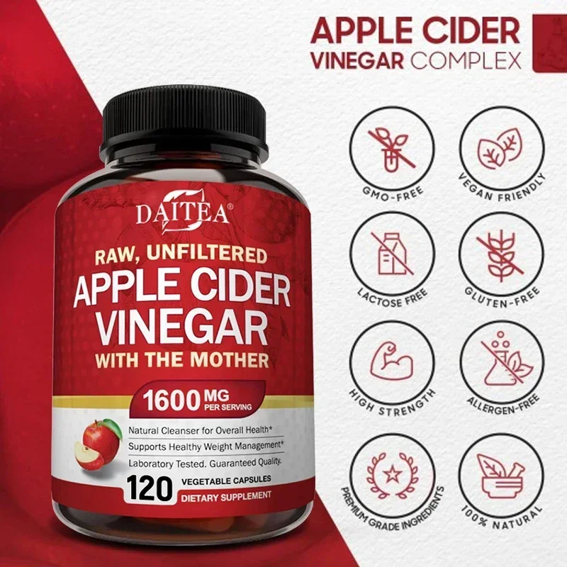 Cuka sari apel 1600 mg dengan  - Apple Cider Vinegar Pill ulasan dan harga