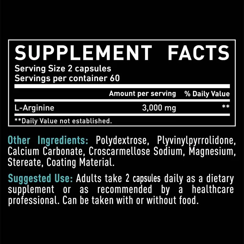 L-arginine 3000mg pendukung en - Pre Workout Supplement ulasan dan harga