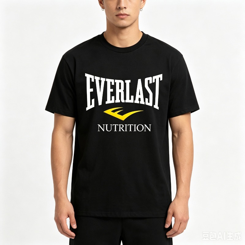 Kaos Pria Hitam Putih Everlast - T Nutrition Fitness ulasan dan harga