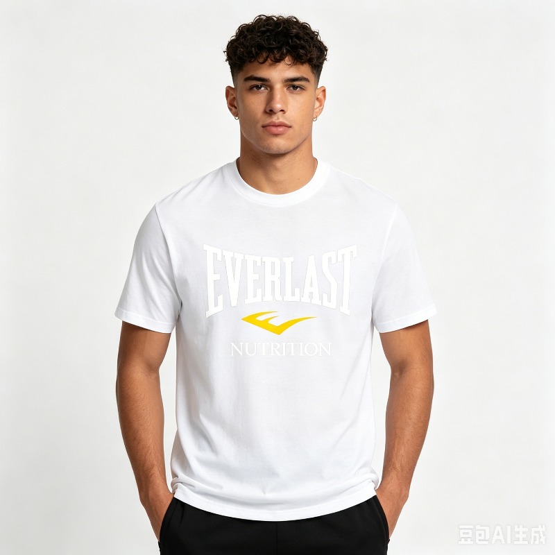 Kaos Pria Hitam Putih Everlast - T Nutrition Fitness ulasan dan harga